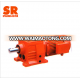 long life 3 stage pipe worm-helical speed reducer